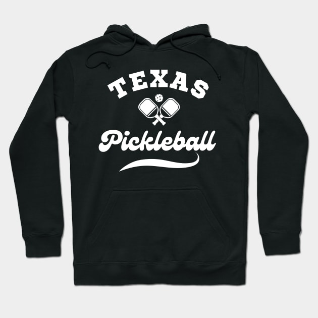 Texas pickleball player fun game Hoodie by KIRBY-Z Studio